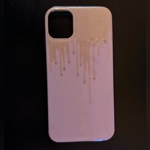 iPhone 11/XR Phone Case Drippy Gold - iPhone 11 Phone Case Pink